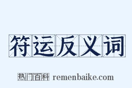 符运反义词是什么意思的图片